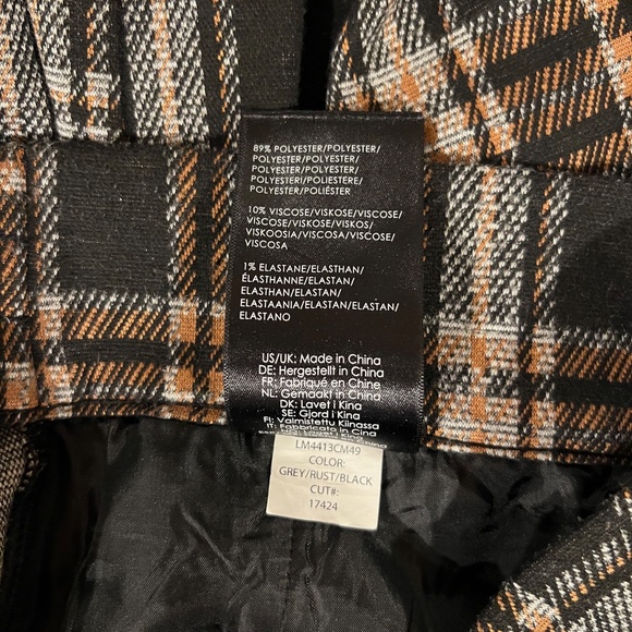 Liverpool Los Angeles Mabel Plaid Wide Leg Crop Pants, Size 2 - Picture 11 of 11